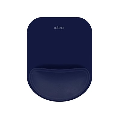 Mousepad Ergonômico Reliza Compact, Com Apoio de Pulso em Gel, Marinho - 010856