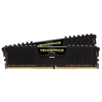 Memória Corsair Vengeance LPX 16GB (2x8GB), 2400Mhz, DDR4 CL16 Black - CMK16GX4M2A2400C16