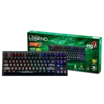 Teclado Mecânico Gamer ELG Legend, LED, Switch Outemu Blue, US - TGML