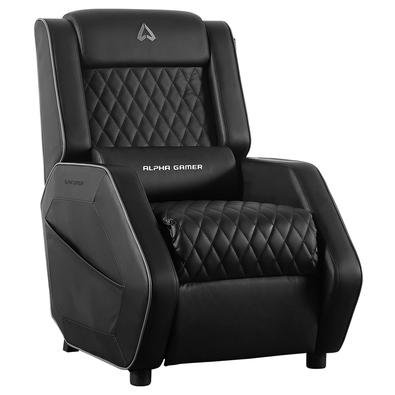 Sofá Gamer Alpha Gamer Terion, Black/Grey - AGTERION-BK-GRY