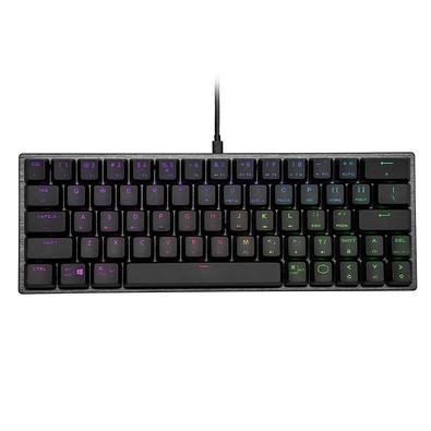 Teclado Gamer Mecânico Compacto Cooler Master SK620, RGB, Switch Low Profile Brown, US, Cinza Espacial - SK-620-GKTM1-US