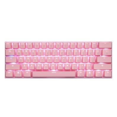 Teclado Mecânico Gamer Motospeed CK62, RGB, Bluetooth, Switch Outemu Red, ANSI, Rosa - FMSTC0098RSA