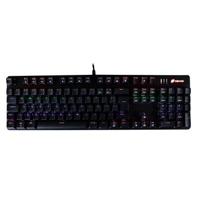 Teclado Gamer Mecânico OEX Game Typhoon, LED Rainbow, Switch Outemu Brown, Anti-Ghosting, ABNT2, Preto - TC 606