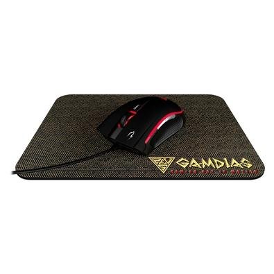 Kit Gamer Gamdias Mouse Zeus E2, 3200DPI, 6 Botões + Mousepad Nyx, Preto - ZEUS E2