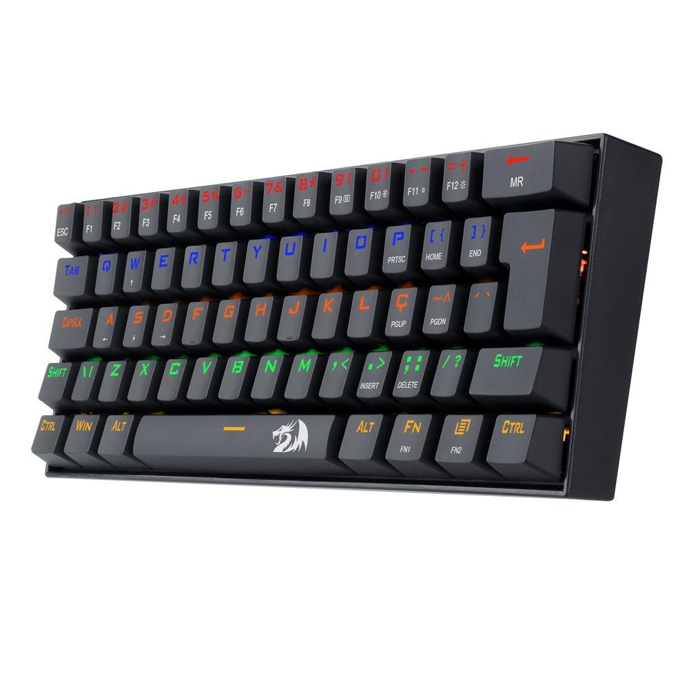 Teclado Mec Nico Gamer Redragon Lakshmi K R Led Rainbow Switch