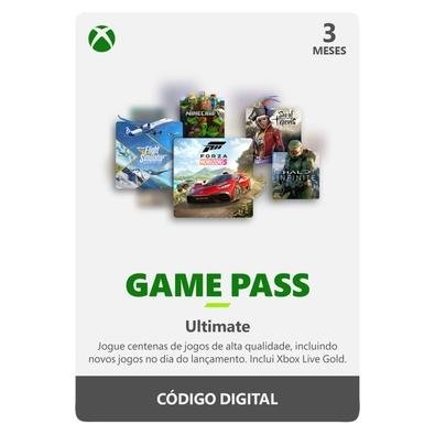 Gift Card Xbox Game Pass Ultimate 3 Mês - Código Digital