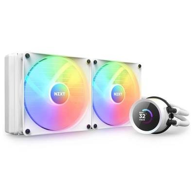 Water Cooler NZXT Kraken 280 RGB, 280mm, Intel e AMD, Branco - RL-KR280-W1