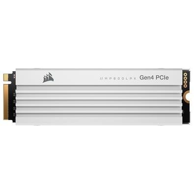 SSD 4TB Corsair MP600 PRO LPX, PCIe Gen 4.0 x4 NVMe M.2, Leitura: 7100MB/s e Gravação: 6800MB/s, Branco - CSSD-F4000GBMP600PLPW