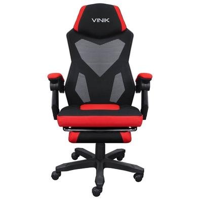 Cadeira Gamer Vinik Rocket, 120kg, Ajuste de altura e inclinação Preto e Vermelho - CGR10PVM