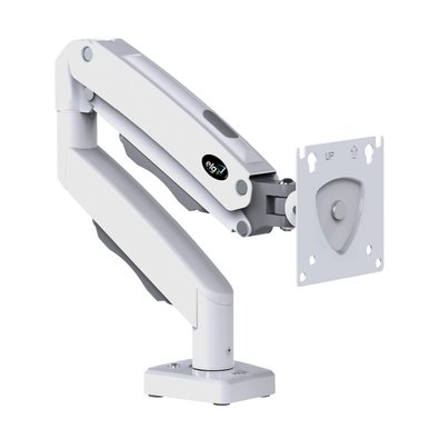 Suporte de Mesa Articulado para Monitor de 17" a 35" ELG, com Pistão a Gás, Branco - F80W