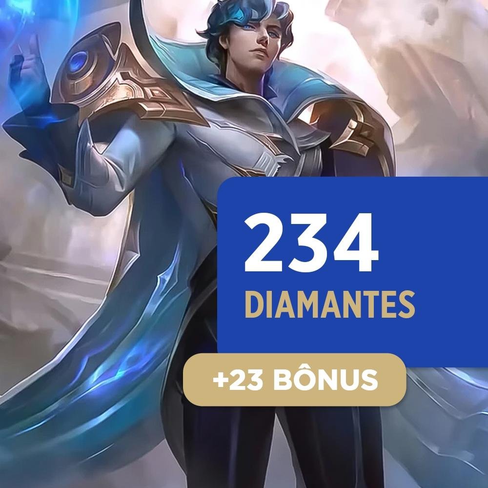 Mobile Legends - 234 Diamantes + 23 Bônus - Produto Digital