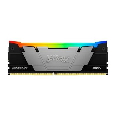 Memória Kingston Fury Renegade RGB, 16GB, DDR4, 3200MHz, CL16, Preto - KF432C16RB12A/16