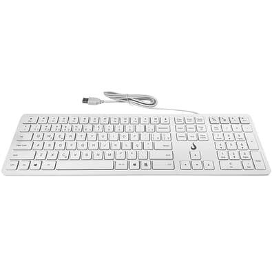 Teclado Slim Rise Mode, USB 2.0, ABNT2,...