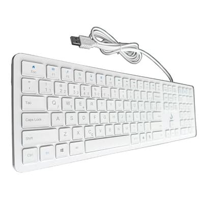 Teclado Slim Rise Mode, USB 2.0, ABNT2,...