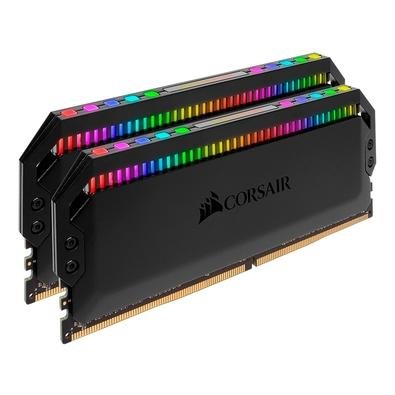 Memória Corsair Dominator Platinum RGB, 32GB (2x16GB), 3200MHz, DDR4, CL16, Preto - CMT32GX4M2C3200C16
