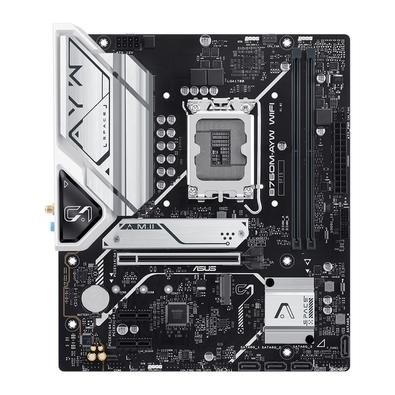 Placa-Mãe ASUS B760M-AYW, Intel LGA 1700, M-ATX, DDR5, Wi-Fi, Preto - 90MB1FK0-M0EAY0
