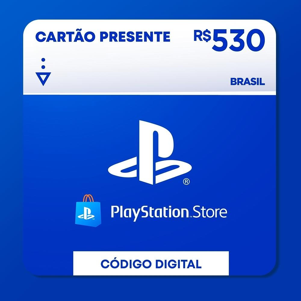 R$530 PlayStation Store - Cartão Presente Digital [Exclusivo Brasil]