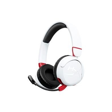 Headset Gamer Sem Fio HyperX Cloud Mini, Bluetooth, Driver 30mm, USB-C, Branco - 7G8F2AA