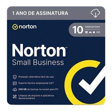 Norton Small Business 250GB, 10 Dispositivos, 12M ESD - 21460352
