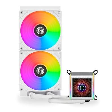 Water Cooler Lian Li GA II Galahad LCD, 280mm, RGB, AMD e Intel, Branco - GA2ALCD28W WHITE