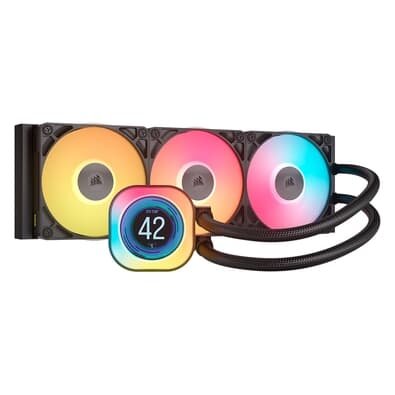 Water Cooler Corsair iCUE LINK TITAN 360 RX LCD AIO, 360mm, AMD e Intel, Preto - CW-9061023-WW