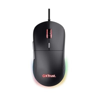 Mouse Gamer Trust Redex II, USB 2.0, RGB, 10000DPI, Leve, Preto - 25125