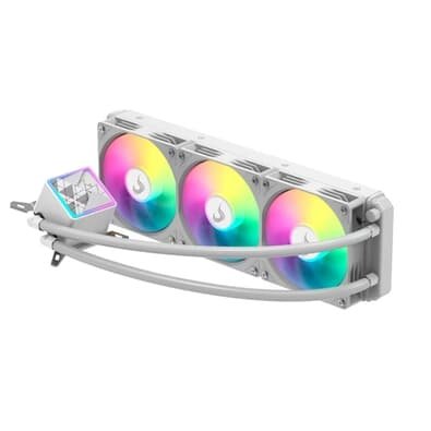 Water Cooler Gamer Rise Mode Frost, ARGB Rainbow, 360mm, AMD e Intel, Branco - RM-WCF-04-RBW