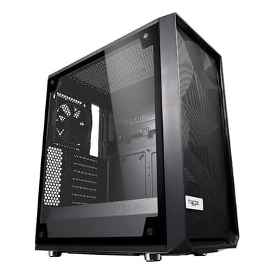 Gabinete Gamer Fractal Design ATX Meshify C, Mid Tower, Lateral em Vidro, Preto - FD-CA-MESH-C-BKO-TGL