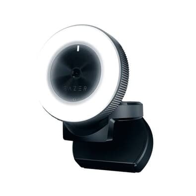 Webcam Razer Kiyo 1080p, Ring Light, Preto - RZ1902320100