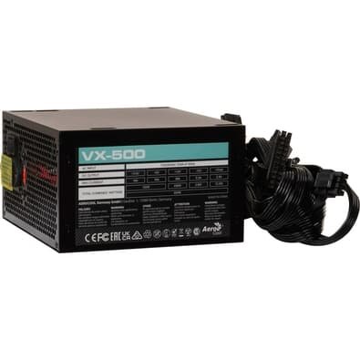 Fonte Gamer Aerocool VX-500 Stealth, 500W, ATX, Bivolt, Preto - 86368
