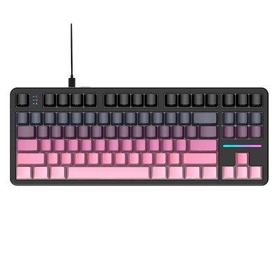 Teclado Mecânico Gamer Attack Shark X87, TKL, RGB, Blackberry, Roxo/Preto - AS-X87-BB-RY