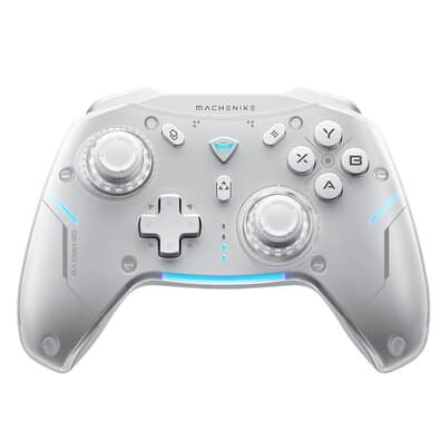 Controle Sem Fio Gamer Machenike G5 Pro, Multiplataformas, RGB, Switch Kailh, Branco - JJ02GJ006