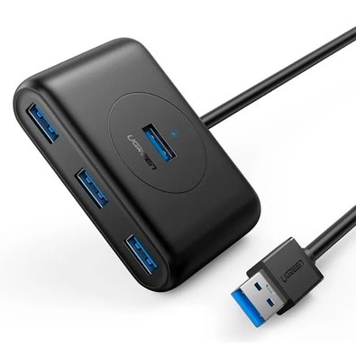 Adaptador HUB Ugreen, USB 3.0 para 4x USB, 1m, Preto - UG-20291