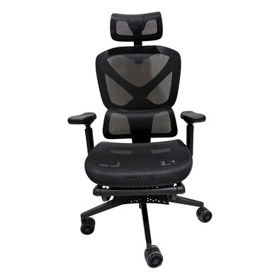 Cadeira Ergonômica Formula V Ergolux 5 Plus, Encosto em Malha Respirável, Apoio de Braço Ajustável, Preto - ERGLX5PLUS-BK