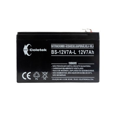 Bateria Selada Coletek Energia BS-12V7A, 12V, 7Ah, Preta - 12V7AH