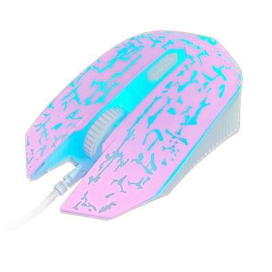 Mouse Gamer Evolut Dpi Rgb Rosa Kabum