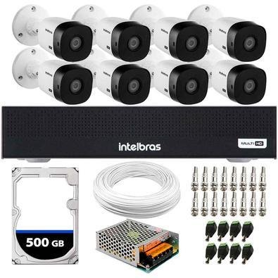 Kit 8 Câmeras Intelbras VHL 1220 B FULL HD KaBuM