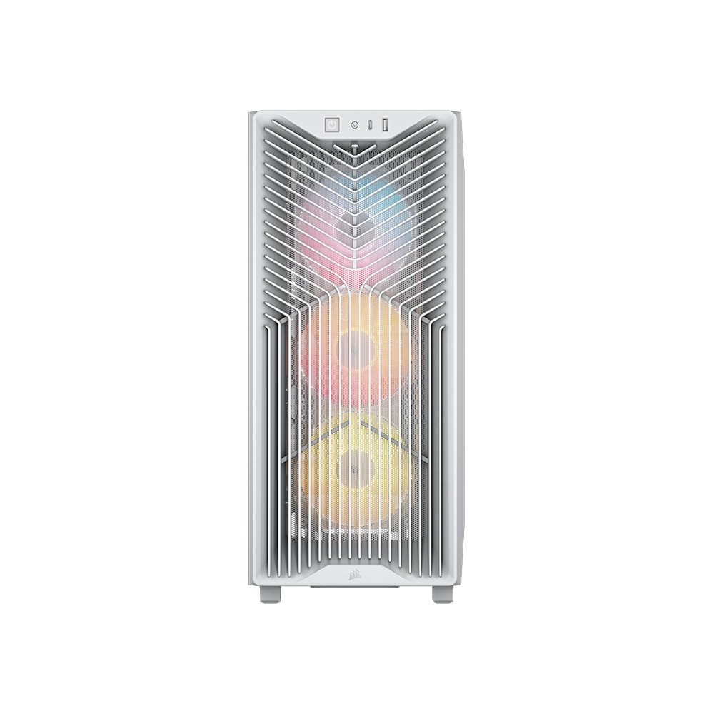 Gabinete Gamer Corsair 3200D RS ARGB, Mid-Tower, Performance, Lateral em Vidro Temperado, Branco - CC-9011345-WW Gabinete Gamer Corsair 3200D RS ARGB, Mid-Tower, Performance, Lateral em Vidro Temperado, Branco - CC-9011345-WW