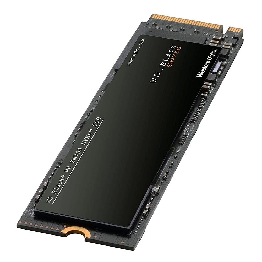 SSD WD Black SN750, 500GB, M.2, NVMe, Leitura: 3430MB/s e Gravação: 2600MB/s, Preto - WDS500G3X0C