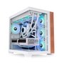 Gabinete Gamer Thermaltake View 380 Wood Style, Mid-Tower, 2x Painéis de Vidro, 4x FANs CT120 ARGB, Snow - CA-1Z2-00M6WN-WS