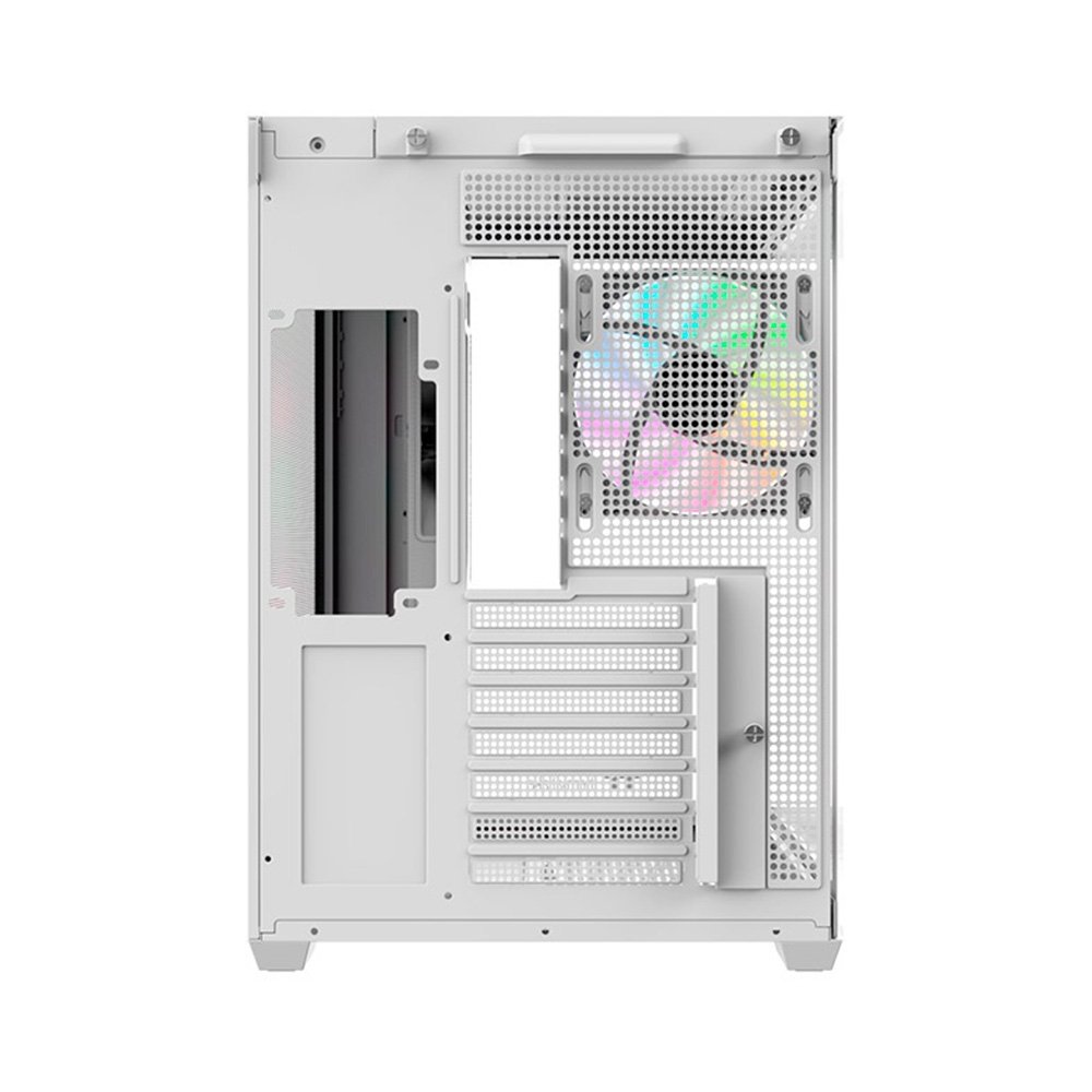 Gabinete Gamer Thermaltake View 380 Wood Style, Mid-Tower, 2x Painéis de Vidro, 4x FANs CT120 ARGB, Snow - CA-1Z2-00M6WN-WS