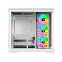 Gabinete Gamer Thermaltake View 380 Wood Style, Mid-Tower, 2x Painéis de Vidro, 4x FANs CT120 ARGB, Snow - CA-1Z2-00M6WN-WS