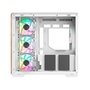 Gabinete Gamer Thermaltake View 380 Wood Style, Mid-Tower, 2x Painéis de Vidro, 4x FANs CT120 ARGB, Snow - CA-1Z2-00M6WN-WS