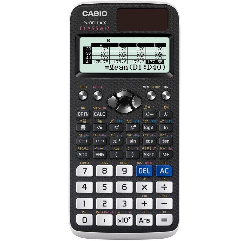Calculadora Científica Casio 553 Funções, Visor Natural, Dígitos 10+2, Alimentação Solar e Bateria - FX-991LAX Calculadora Científica Casio 553 Funções, Visor Natural, Dígitos 10+2, Alimentação Solar e Bateria - FX-991LAX