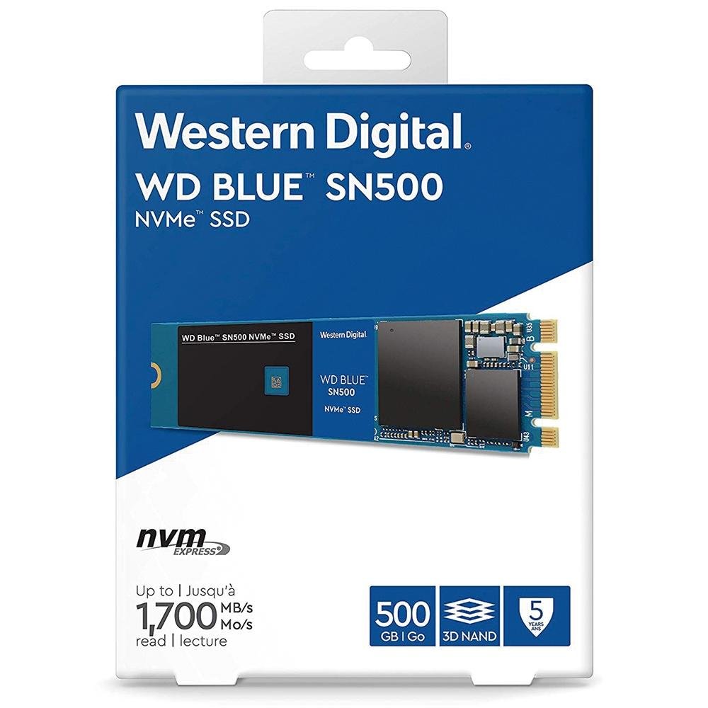 SSD WD Blue SN500, 500GB, M.2 NVMe | KaBuM!