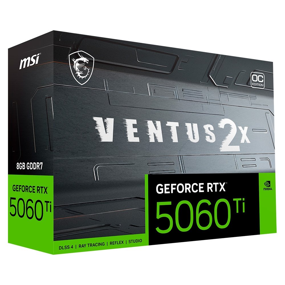 グラフィックボード・グラボ・ビデオカード MSI GeForce RTX 5060 Ti 8G VENTUS 2X OC RTX 5060 Ti MSI Ventus 2X OC Plus 8GB GDDR7