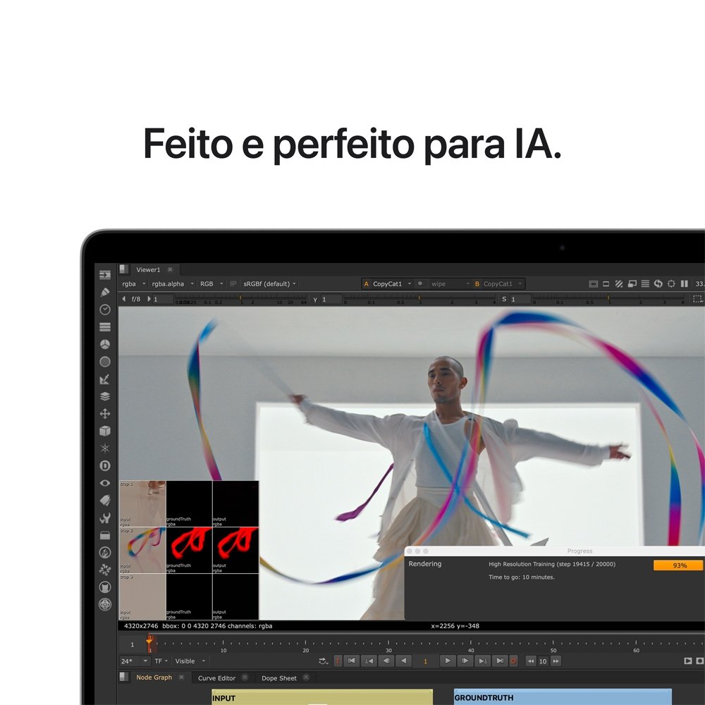 MacBook Pro Apple 16" Chip M5 Max, CPU 18 Núcleos, GPU 32 Núcleos, 36GB, SSD 2TB, Prateado - MGE74BZ/A MacBook Pro Apple 16" Chip M5 Max, CPU 18 Núcleos, GPU 32 Núcleos, 36GB, SSD 2TB, Prateado - MGE74BZ/A