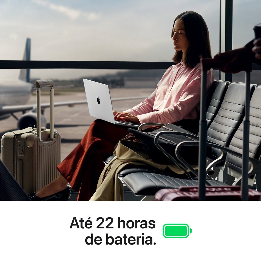 MacBook Pro Apple 14" Chip M5 Pro, CPU 18 Núcleos, GPU 20 Núcleos, 24GB, SSD 2TB, Preto-Espacial - MGDT4BZ/A