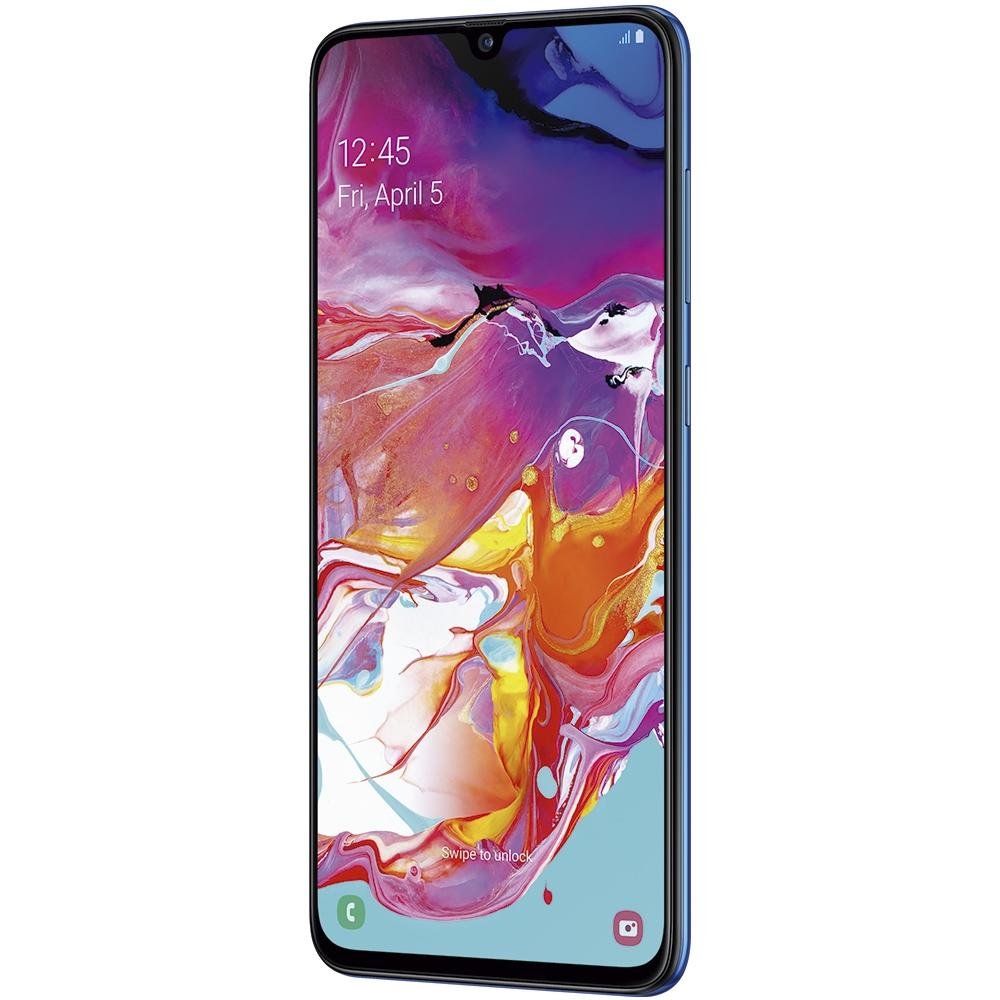 Smartphone Samsung Galaxy A70, 128GB, 32MP, Tela 6.7´, Azul - SM-A705MN/1DL Smartphone Samsung Galaxy A70, 128GB, 32MP, Tela 6.7´, Azul - SM-A705MN/1DL