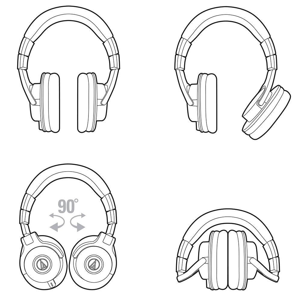 Fone de Ouvido Audio-Technica ATH-M40X, P2 - 10750004 Fone de Ouvido Audio-Technica ATH-M40X, P2 - 10750004